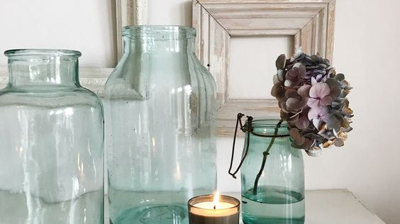 Decorating with French Canning Jars - elsie green