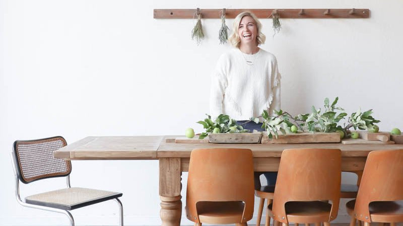 Decorating with Your Reclaimed Wood Farm Table - elsie green