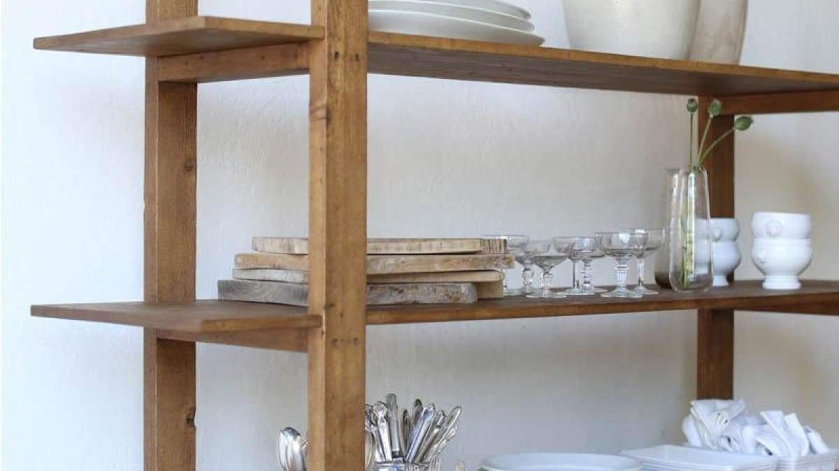 How to Decorate with Your Reclaimed Wood Etagere - elsie green
