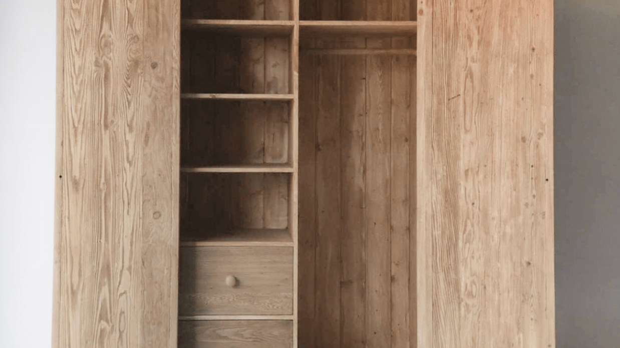 The History of Our Reclaimed Wood Armoire - elsie green