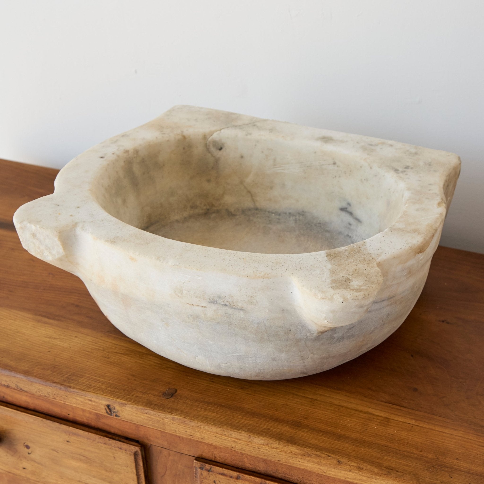 19th Century Carrera Marble Sink - elsie green - furniture