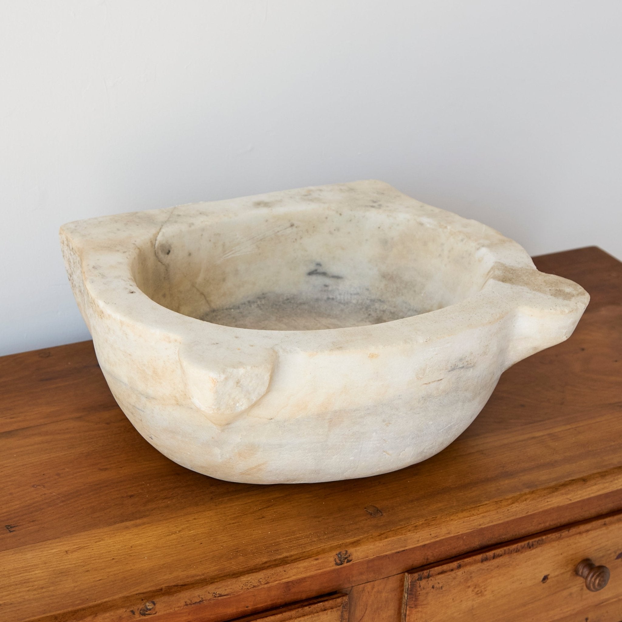 19th Century Carrera Marble Sink - elsie green - furniture