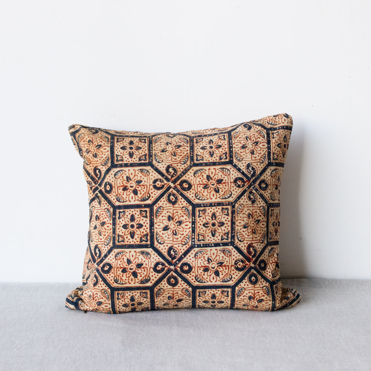 Block Print Pillow | Lipika Indigo - elsie green