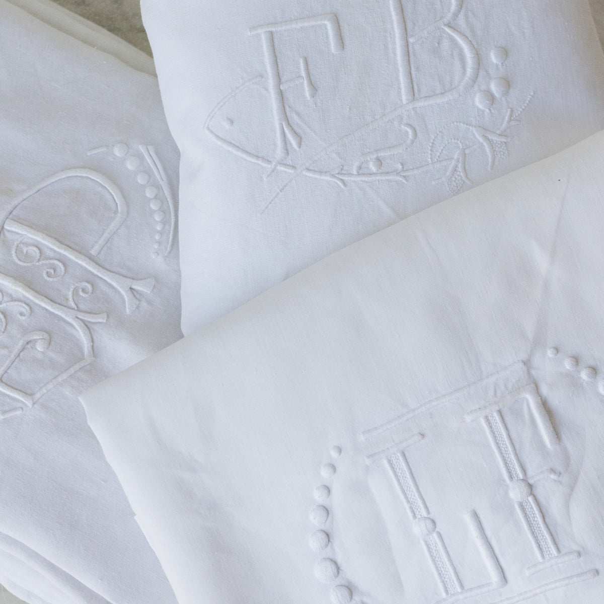 Vintage European Sheets | Monogrammed - elsie green