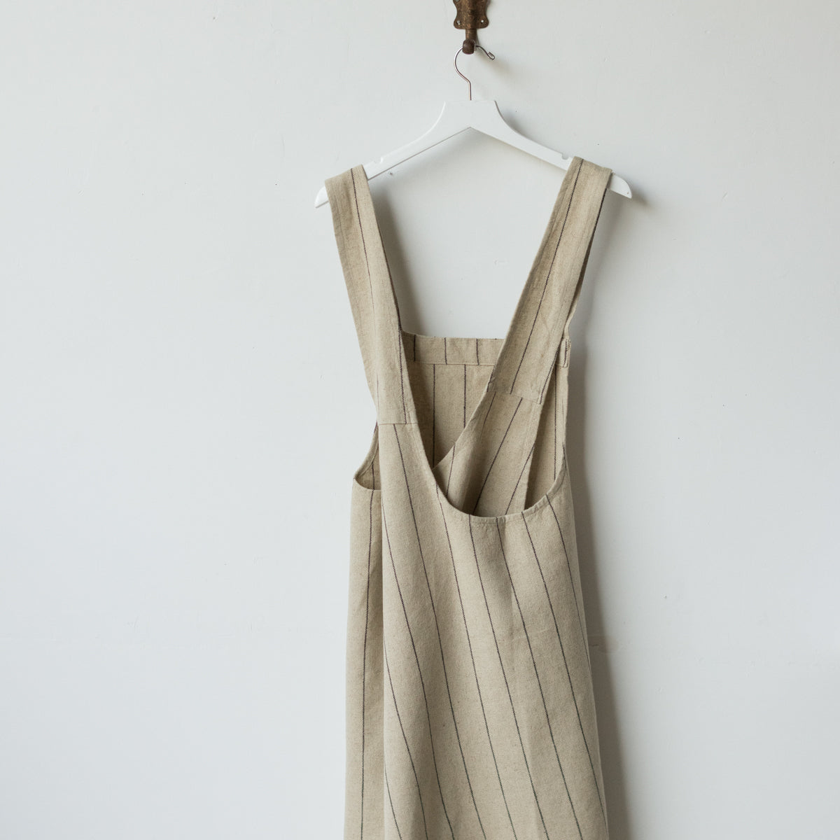 Calvi Linen Japanese Apron - elsie green