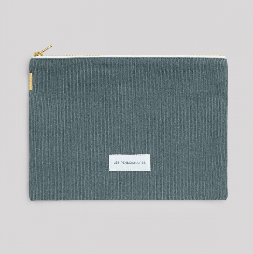 Organic Cotton Small Pouch - elsie green
