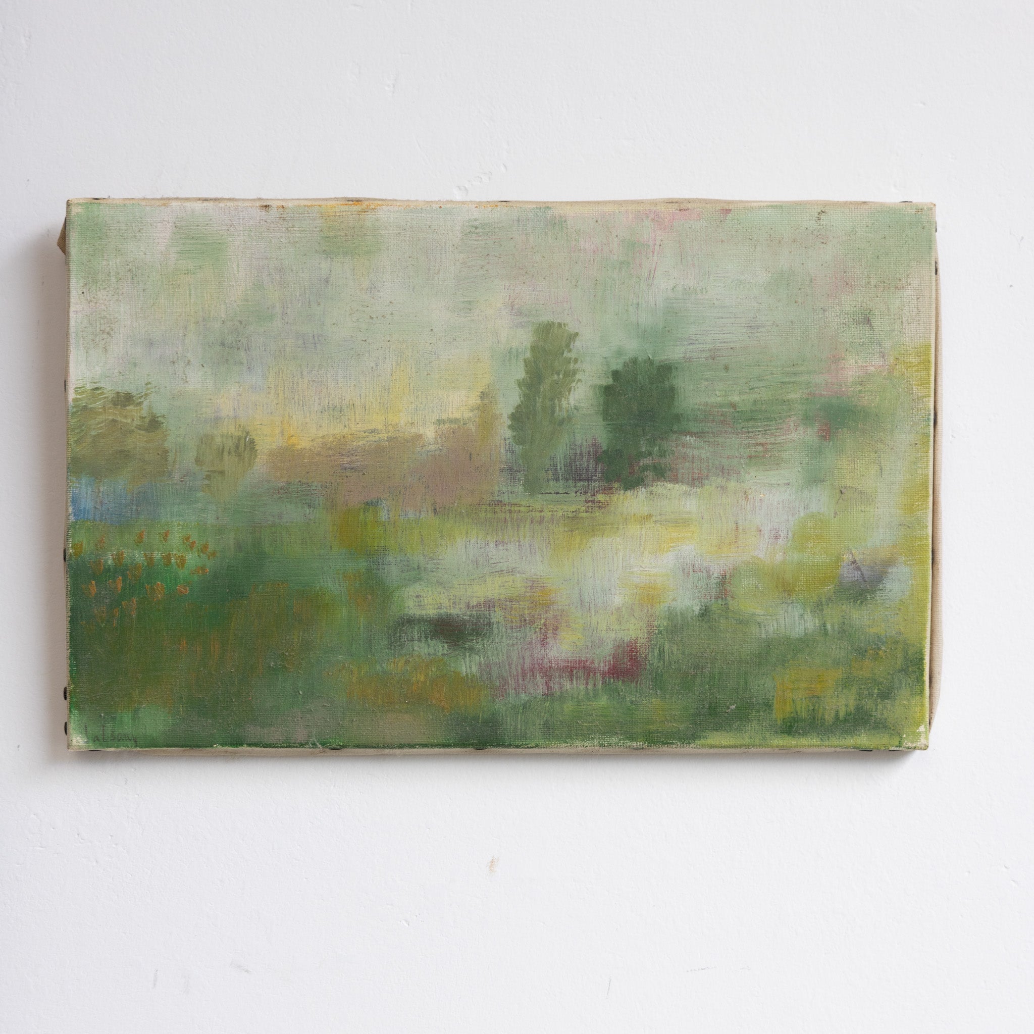 Abstract Landscape Oil Painting - elsie green - Art