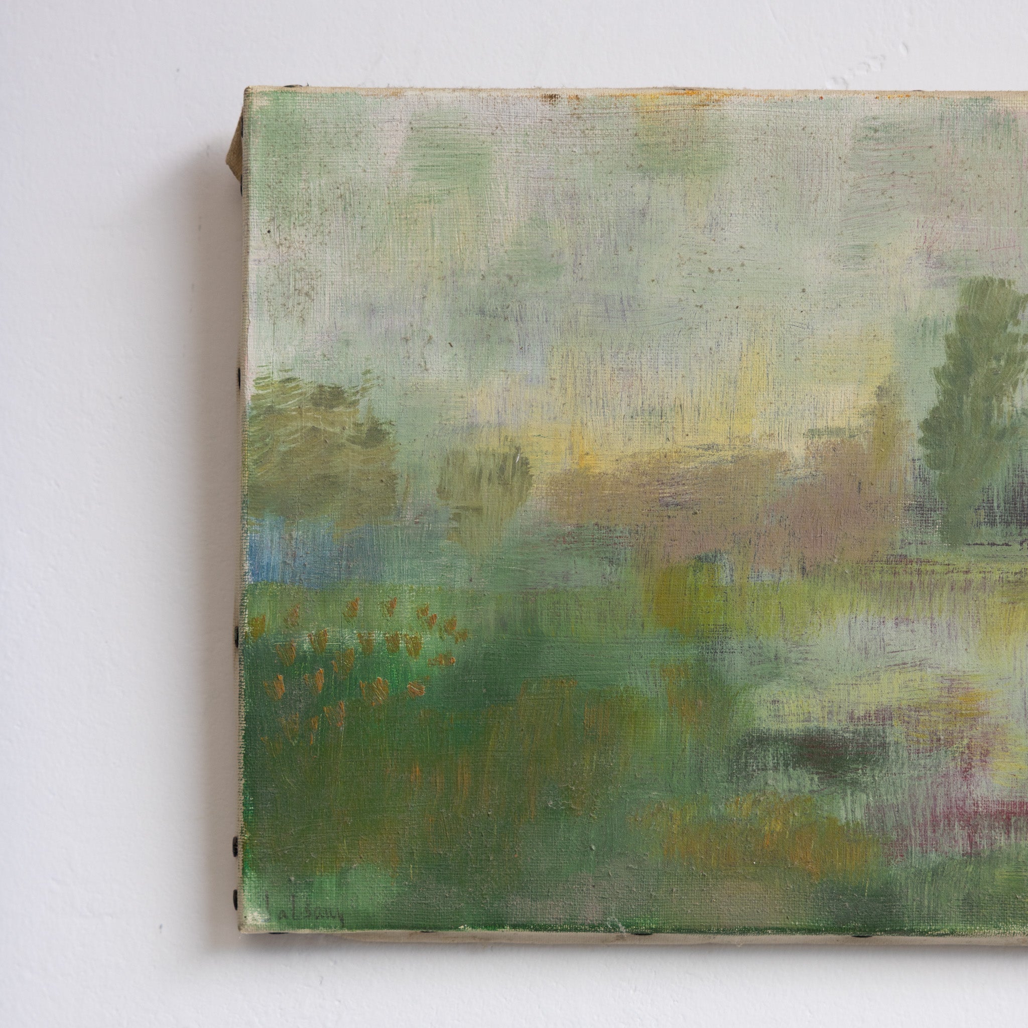 Abstract Landscape Oil Painting - elsie green - Art