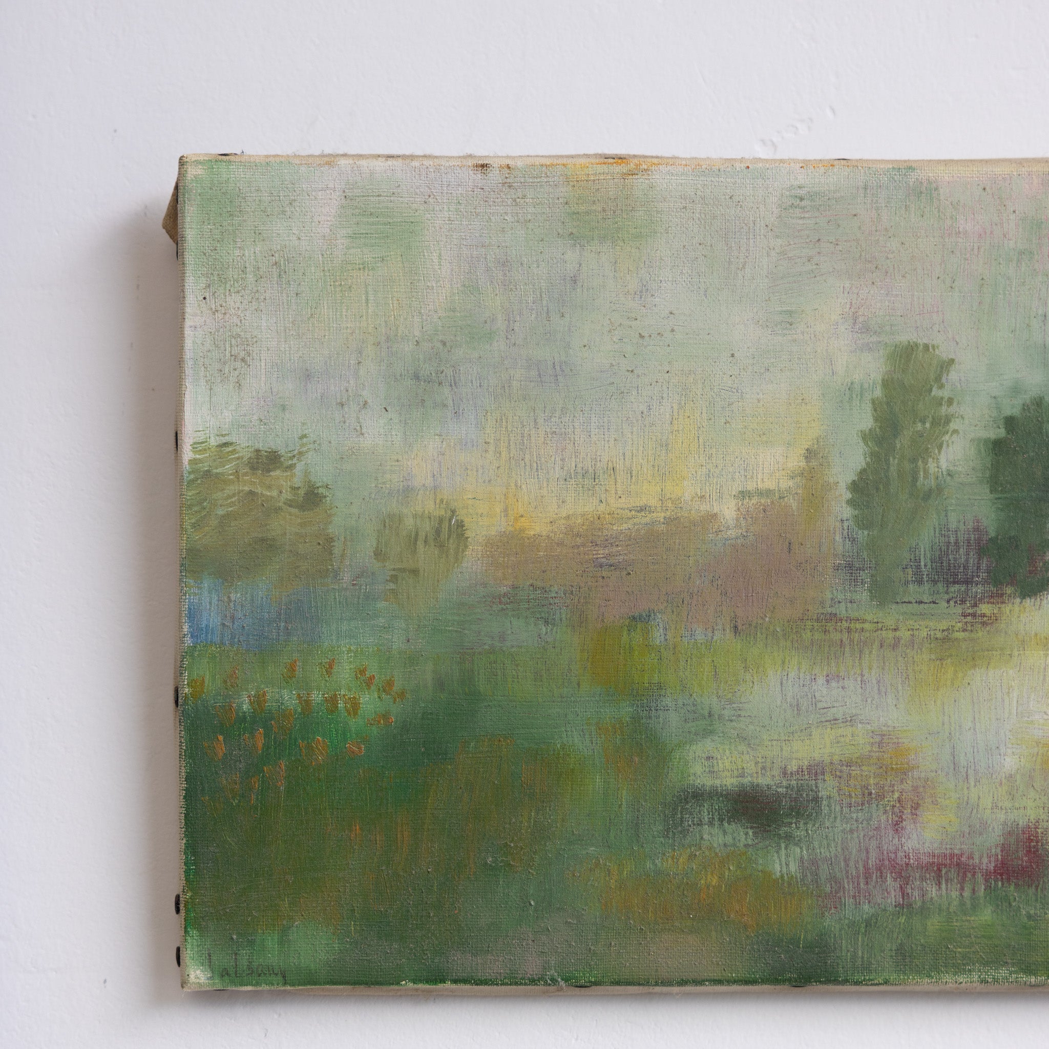 Abstract Landscape Oil Painting - elsie green - Art