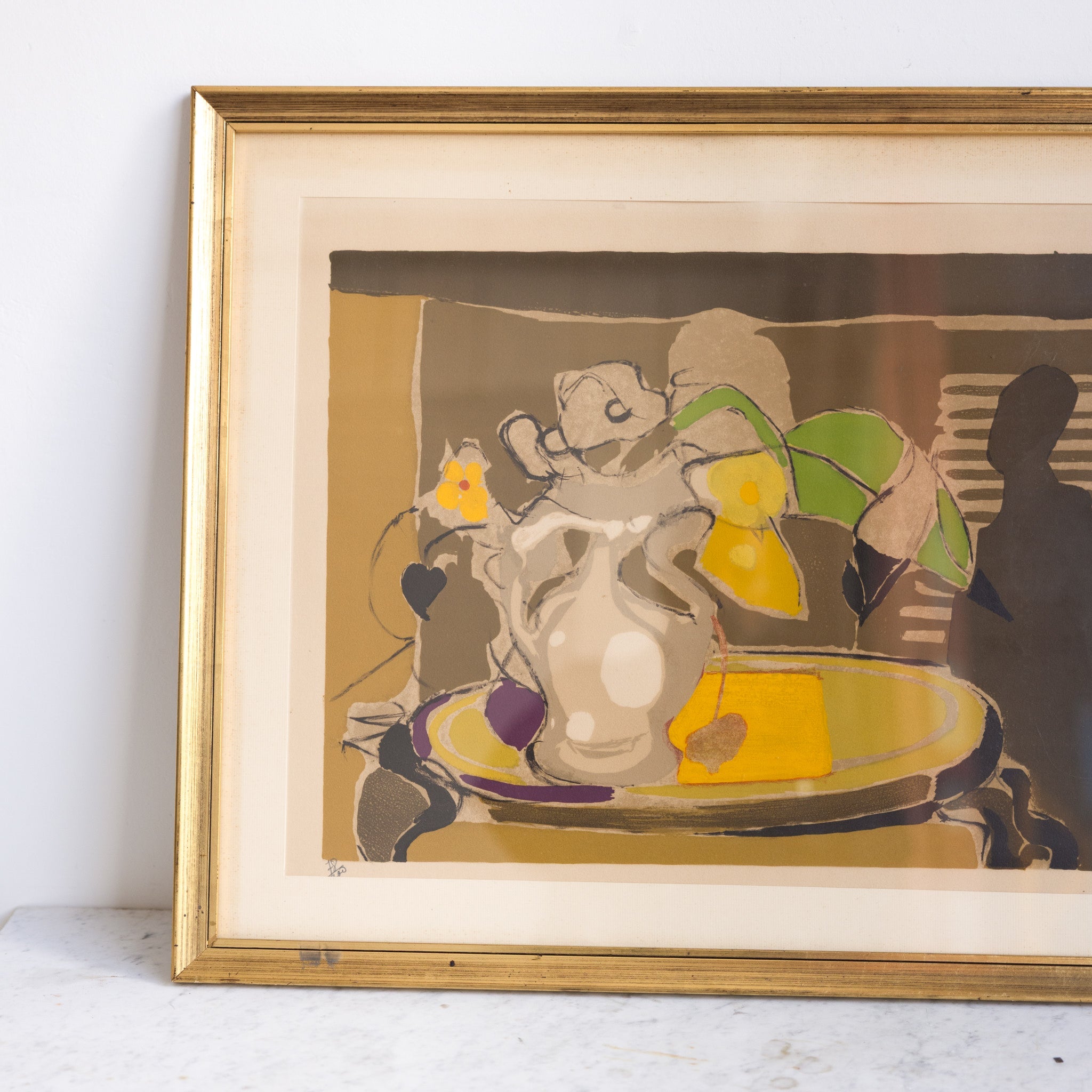 Abstract Still Life Lithograph - elsie green - art