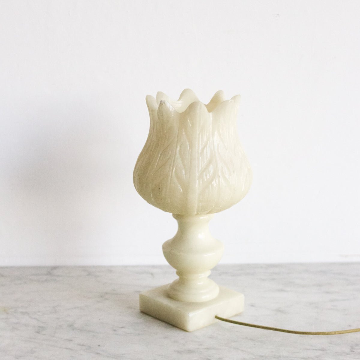 Alabaster Lotus Accent Lamp - elsie green - decor