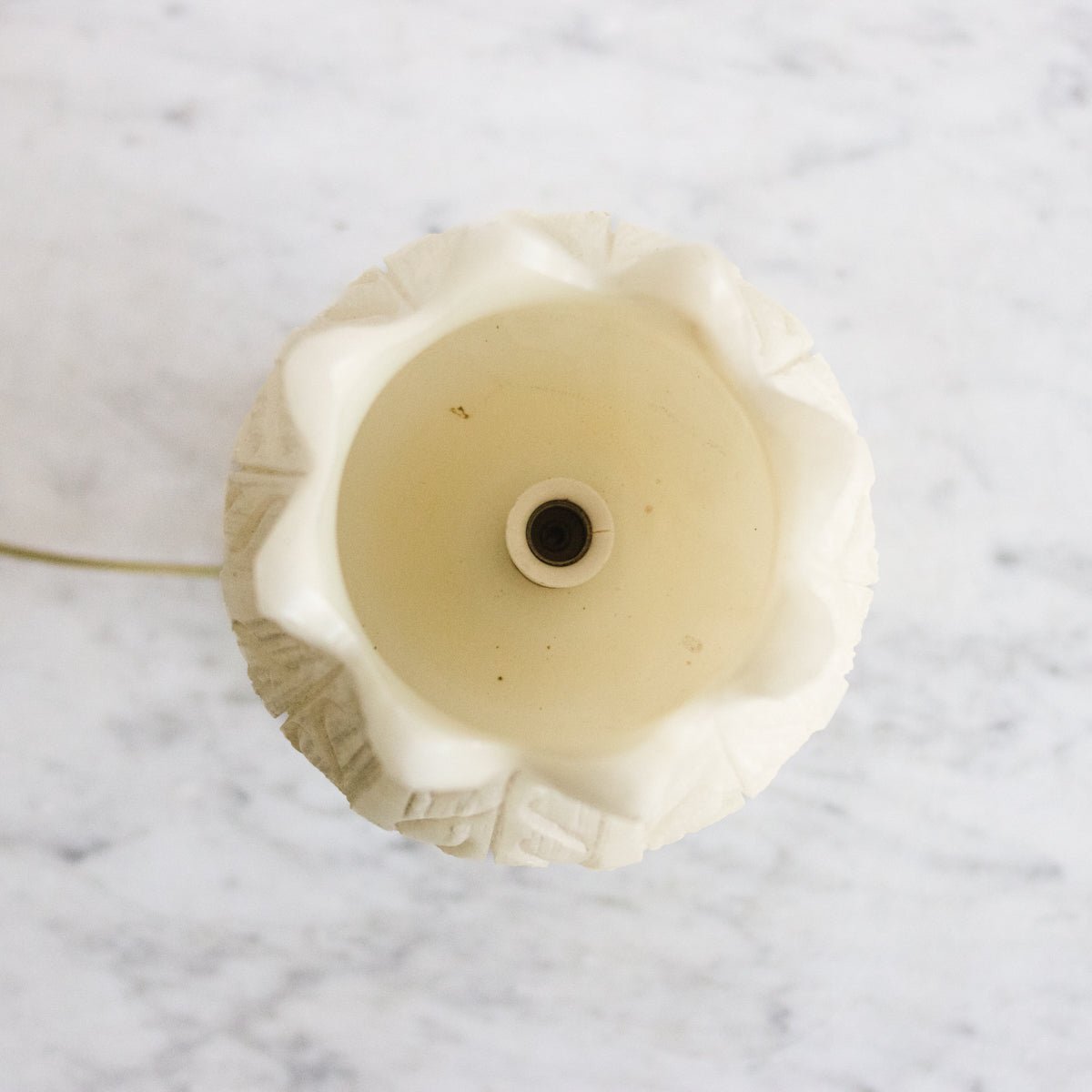 Alabaster Lotus Accent Lamp - elsie green - decor