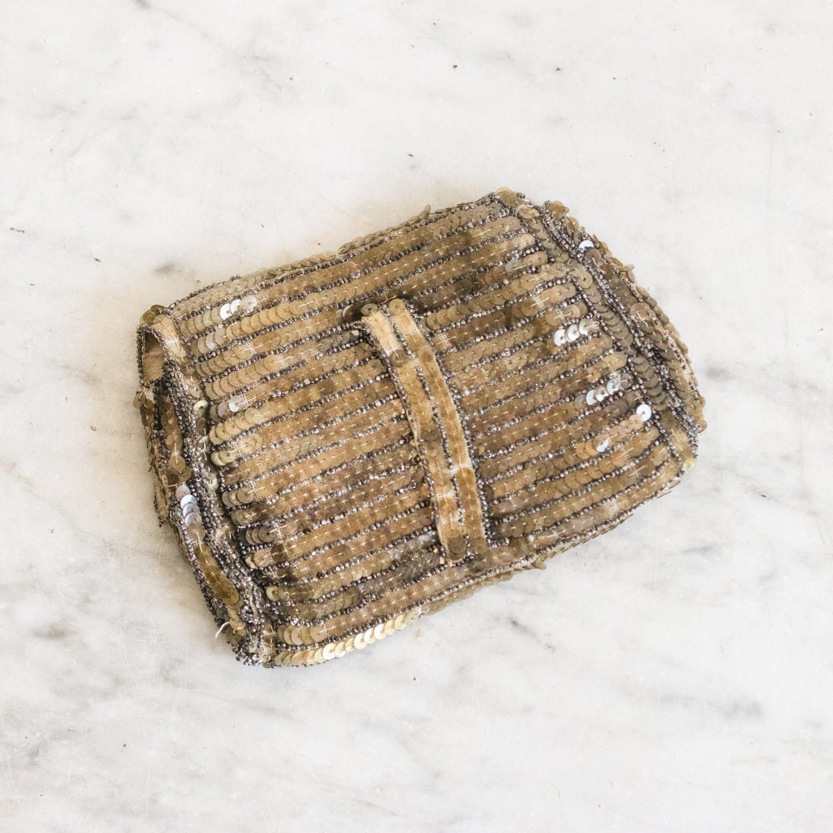 Antique Beaded Bag - elsie green - decor