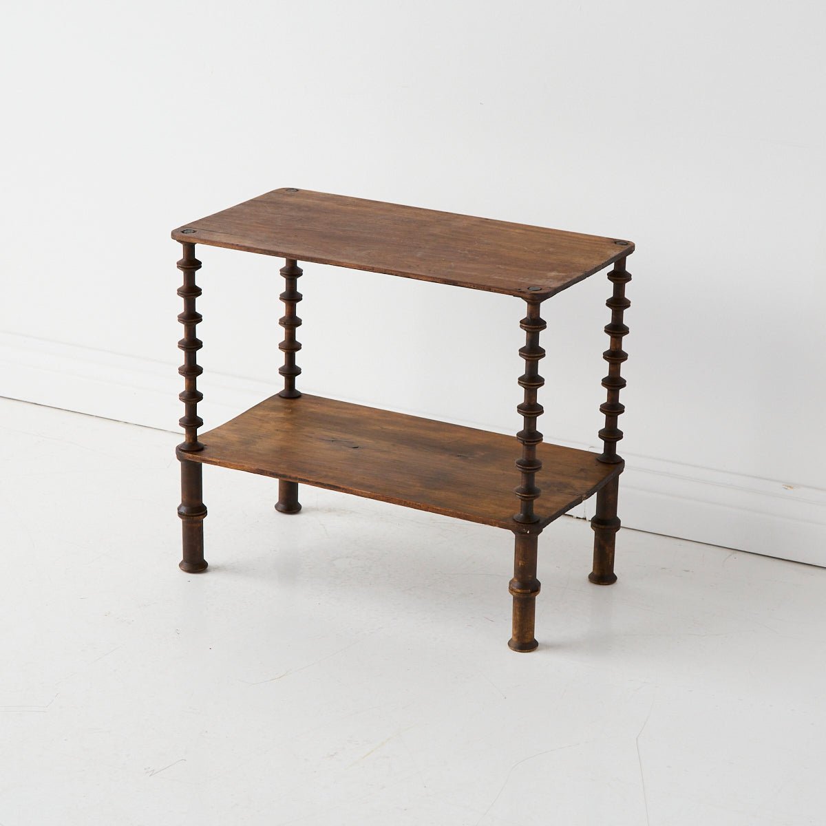 Antique Bobbin Side Table - elsie green - furniture