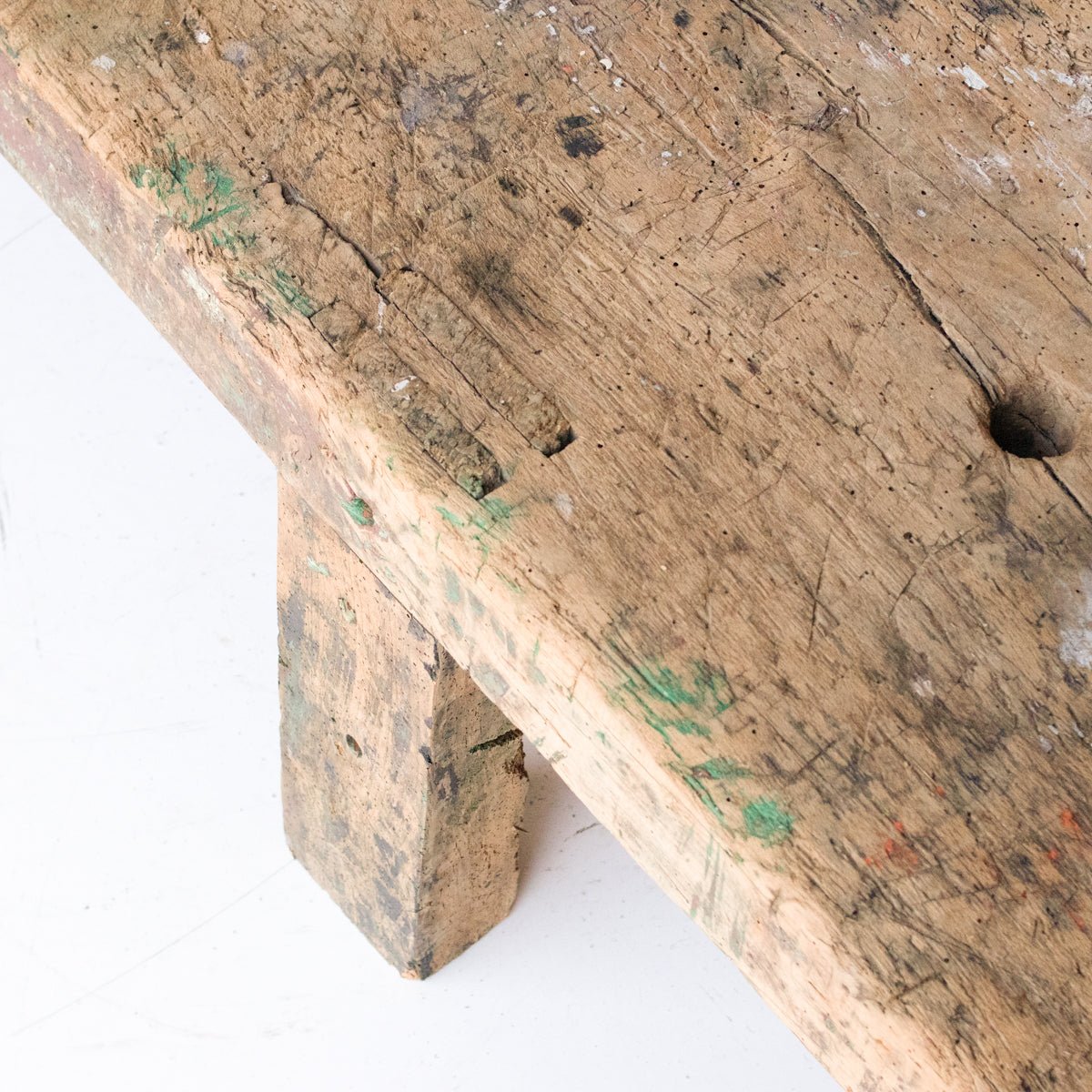 Antique Brutalist Coffee Table - elsie green - furniture