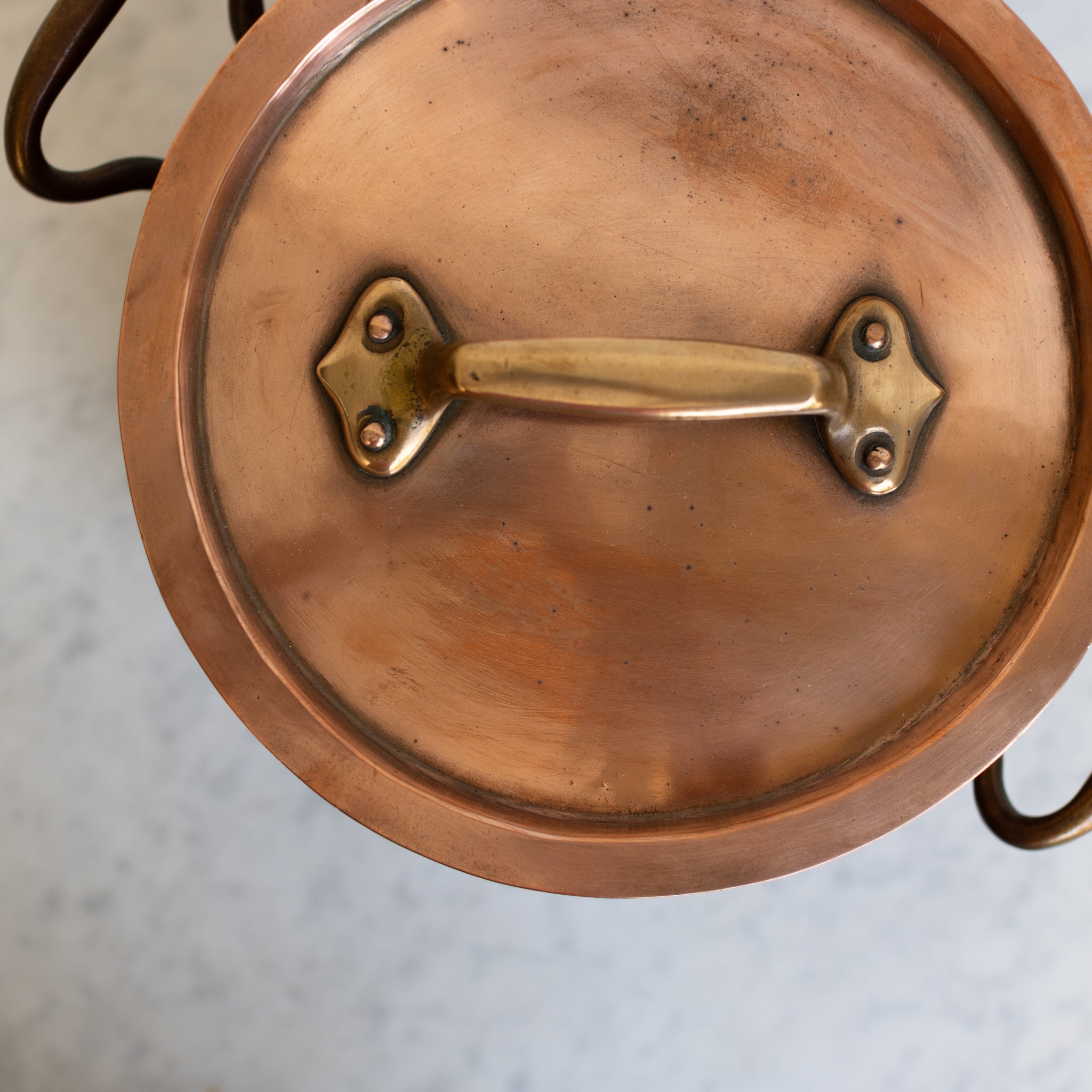 Antique Copper Stock Pot - elsie green - the french kitchen