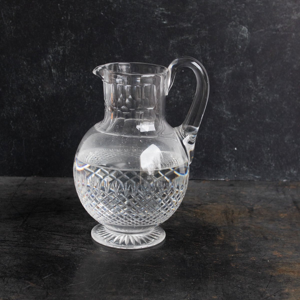 Antique Crystal Bar Pitcher - elsie green - the french kitchen