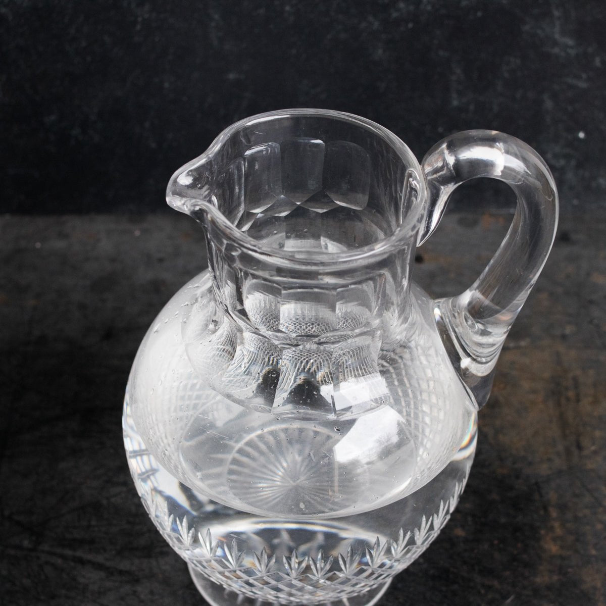 Antique Crystal Bar Pitcher - elsie green - the french kitchen