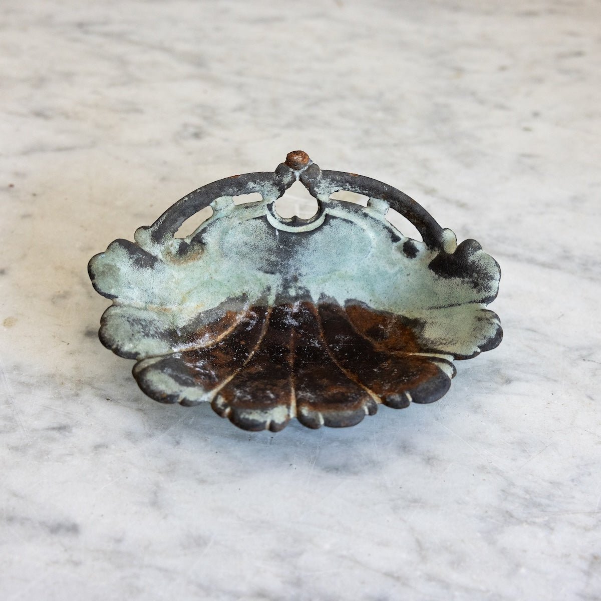 Antique Enamel Soap Dish - elsie green - decor