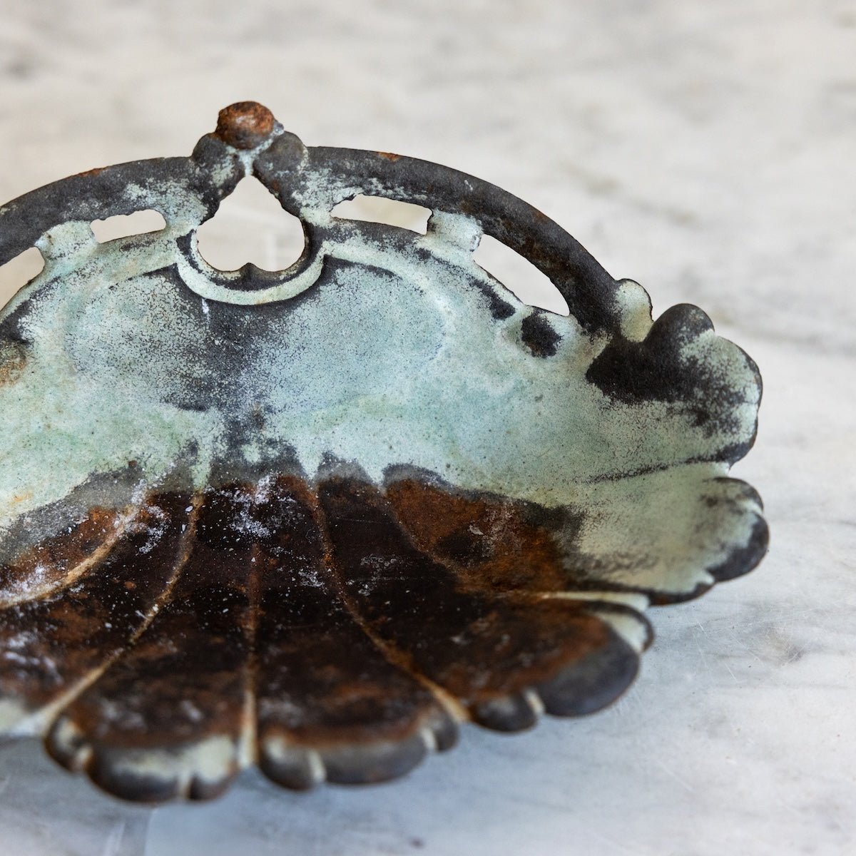 Antique Enamel Soap Dish - elsie green - decor