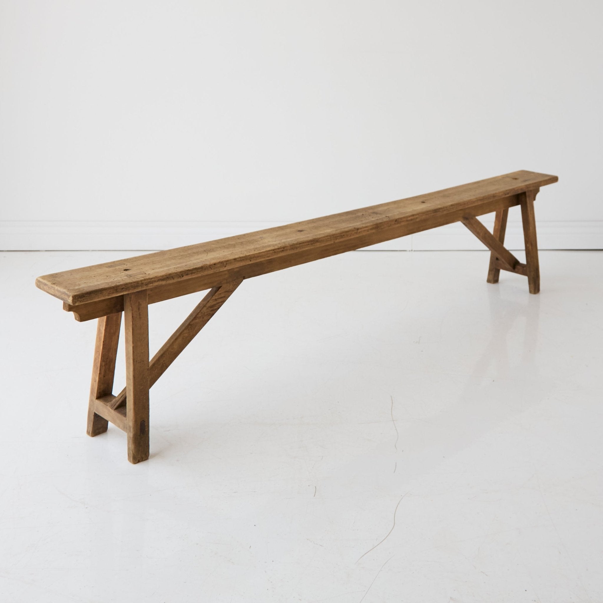 Antique Farm Bench - elsie green - furniture
