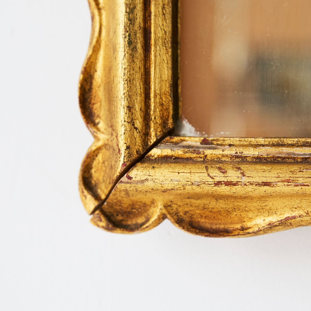 Antique Gilded Mirror | 14.5 x 18.5 - elsie green - decor