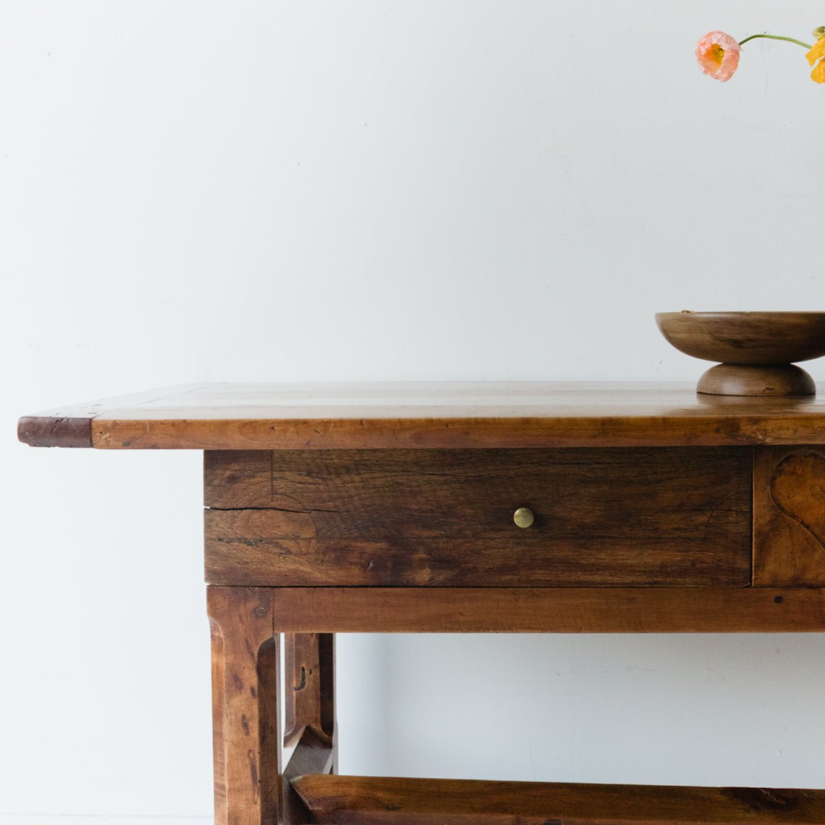 Antique Hand Carved Heart Island - elsie green - furniture