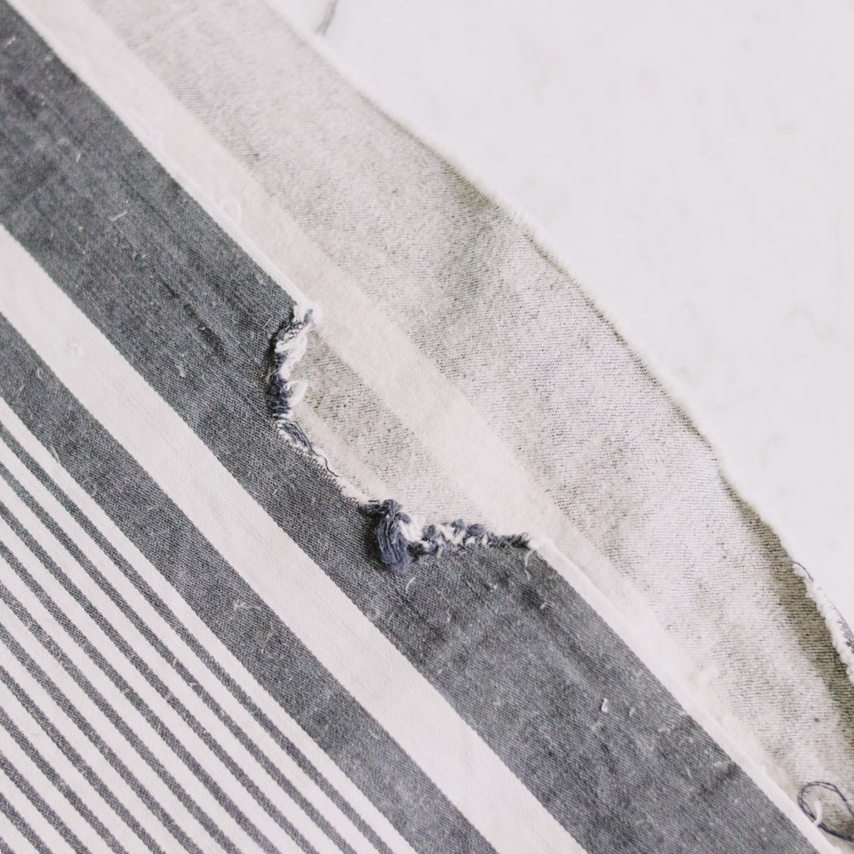 Antique Indigo Mattress Ticking - elsie green - Textiles