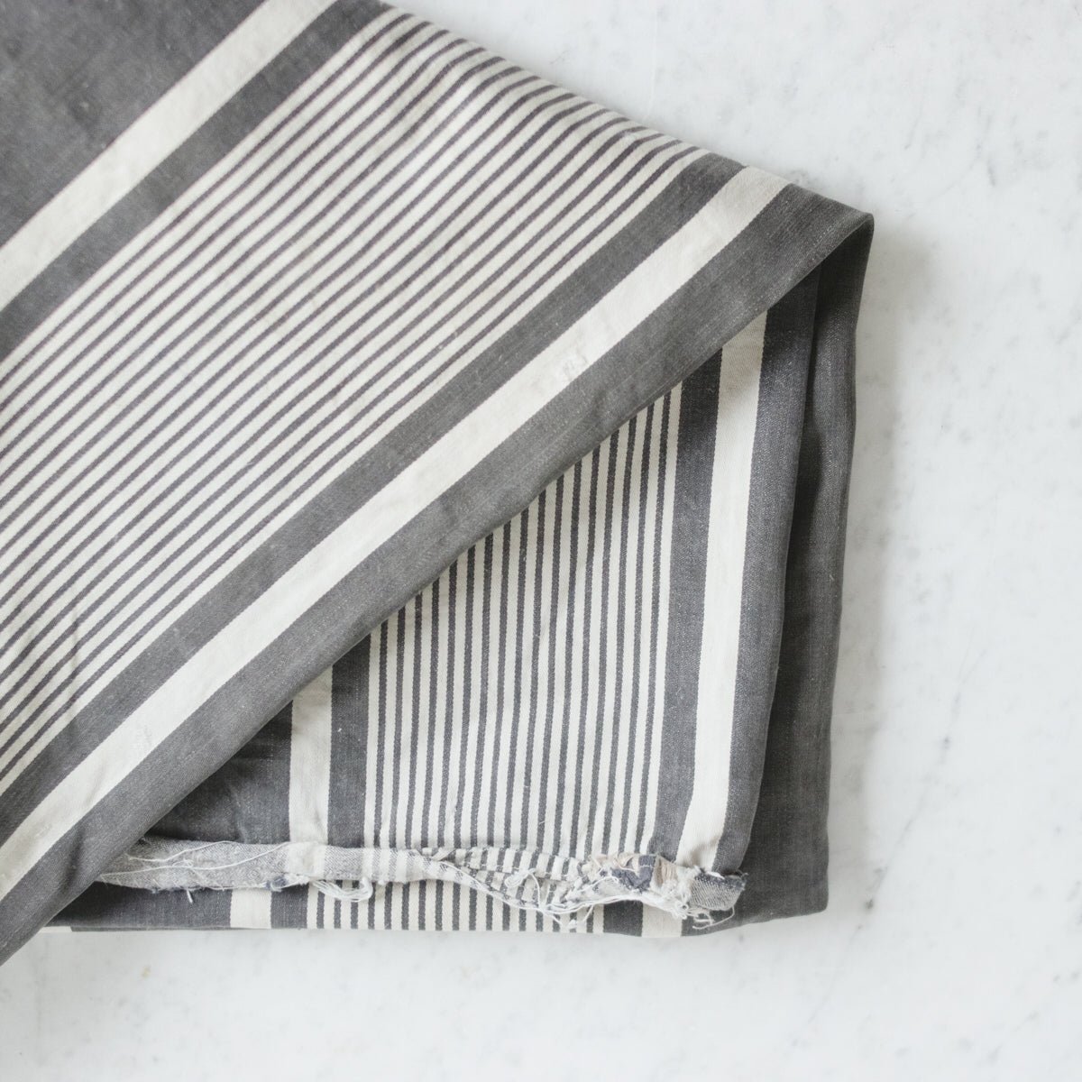 Antique Indigo Mattress Ticking - elsie green - Textiles