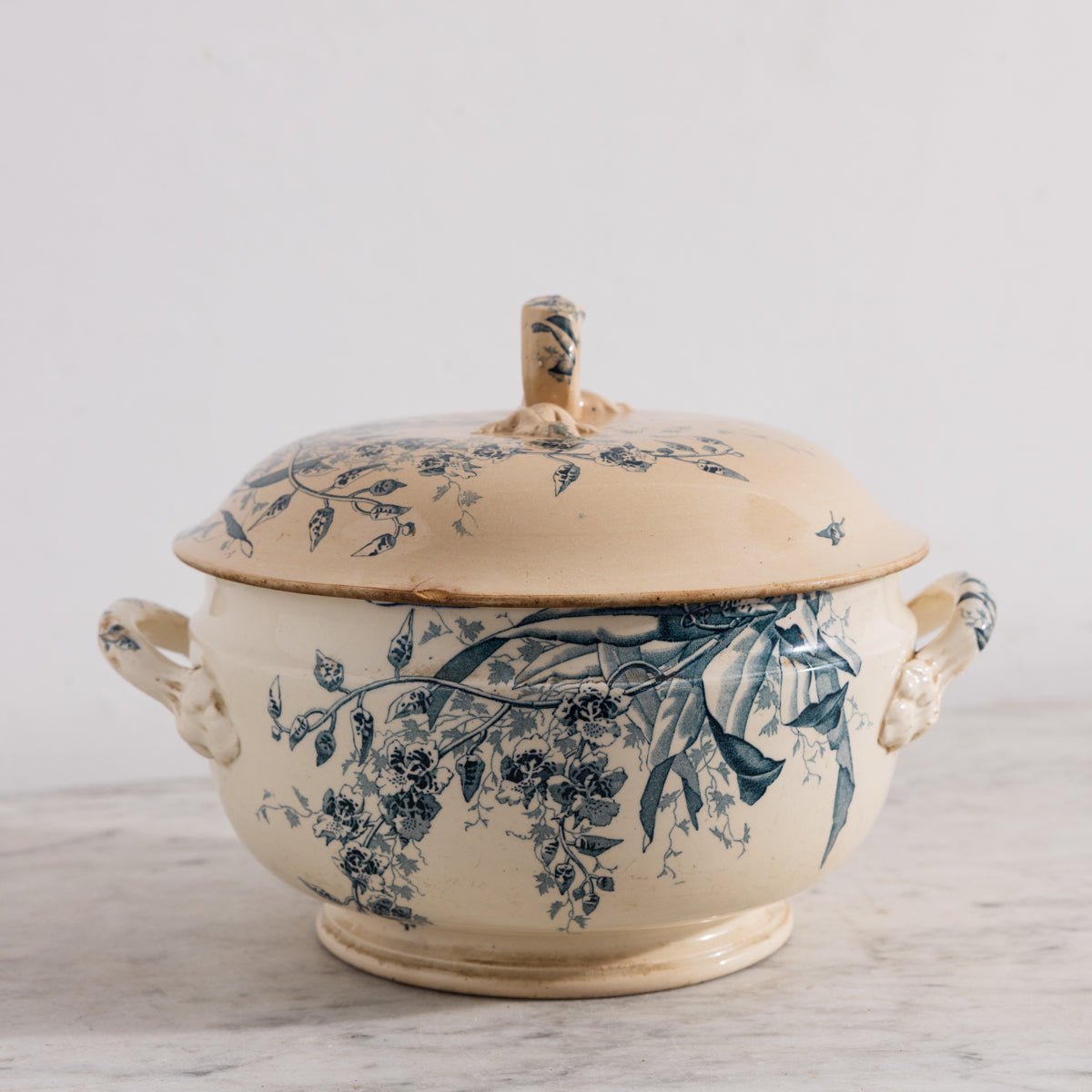 Antique Java Transferware Tureen - elsie green - the french kitchen