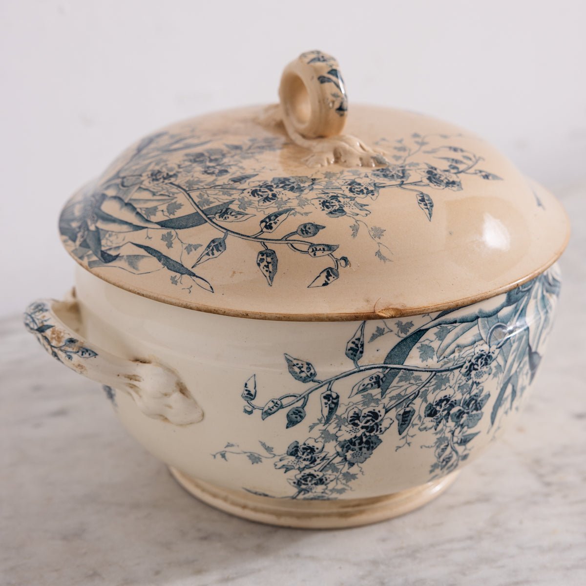 Antique Java Transferware Tureen - elsie green - the french kitchen