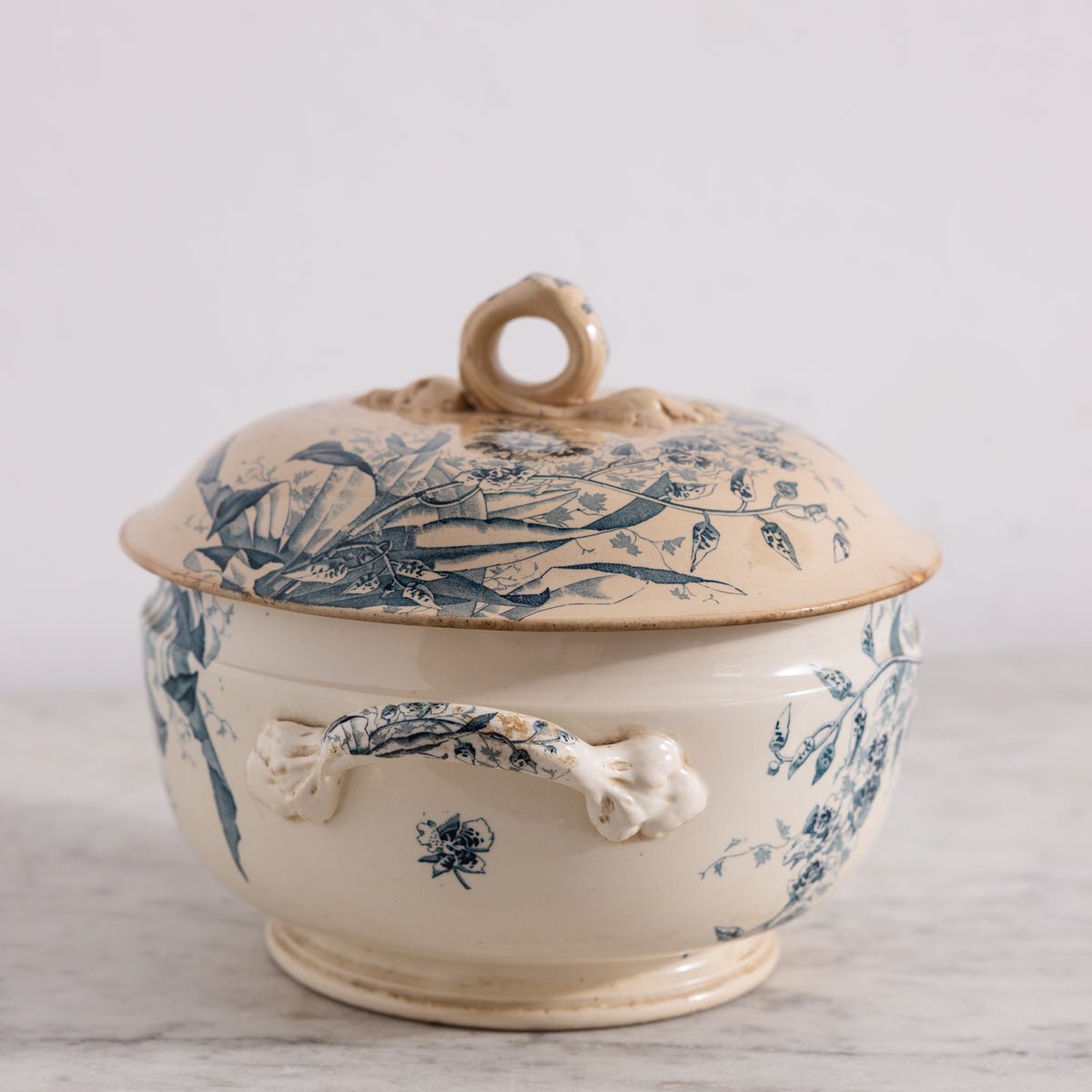 Antique Java Transferware Tureen - elsie green - the french kitchen