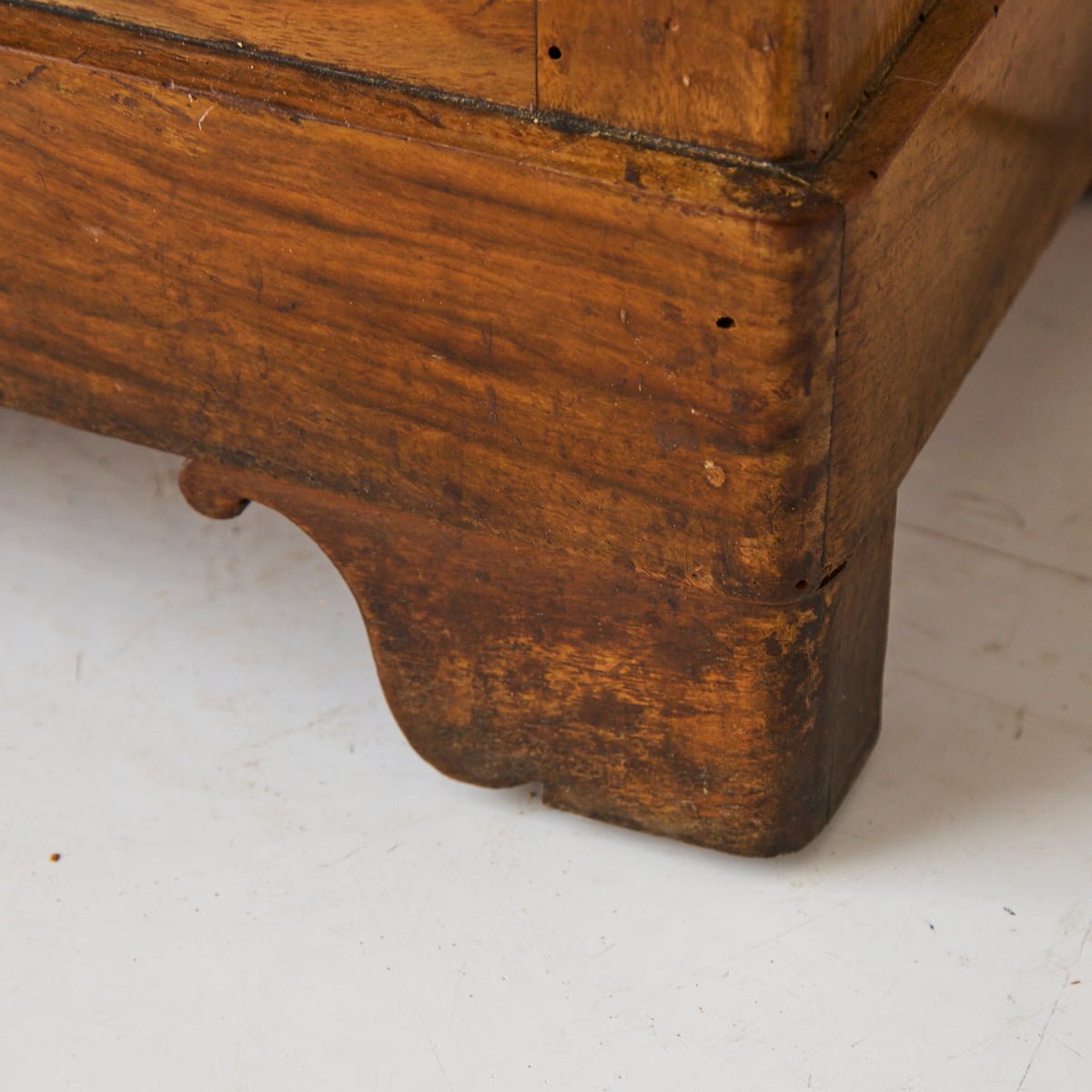 Antique Marble Bedside Table with Book-matched Door - elsie green - furniture