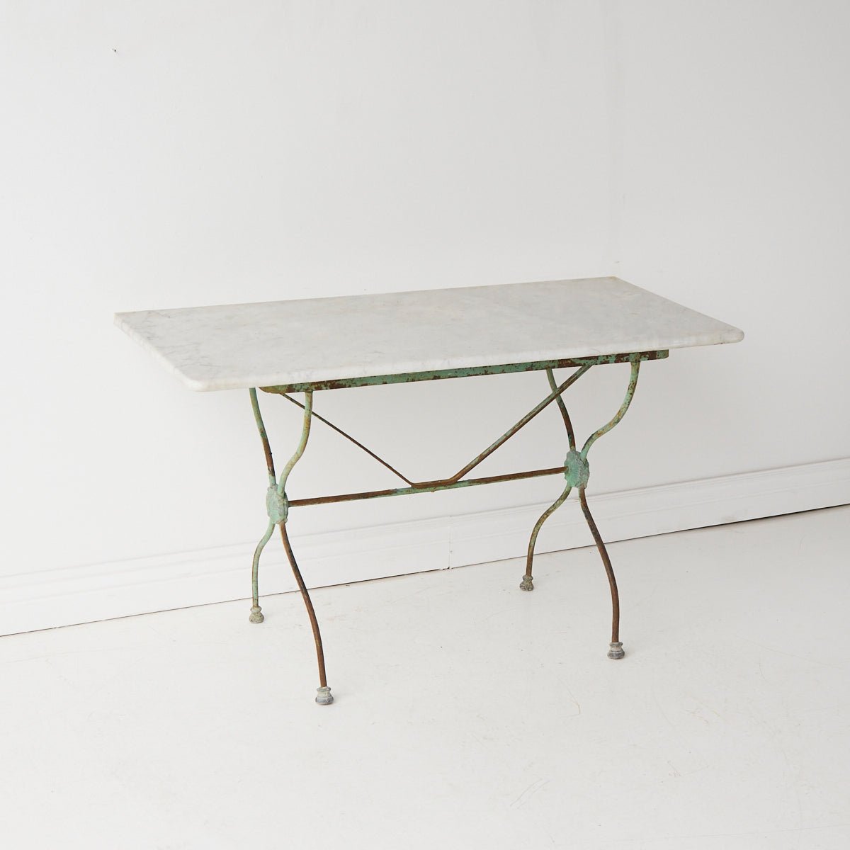 Antique Marble Bistro Table - elsie green - furniture