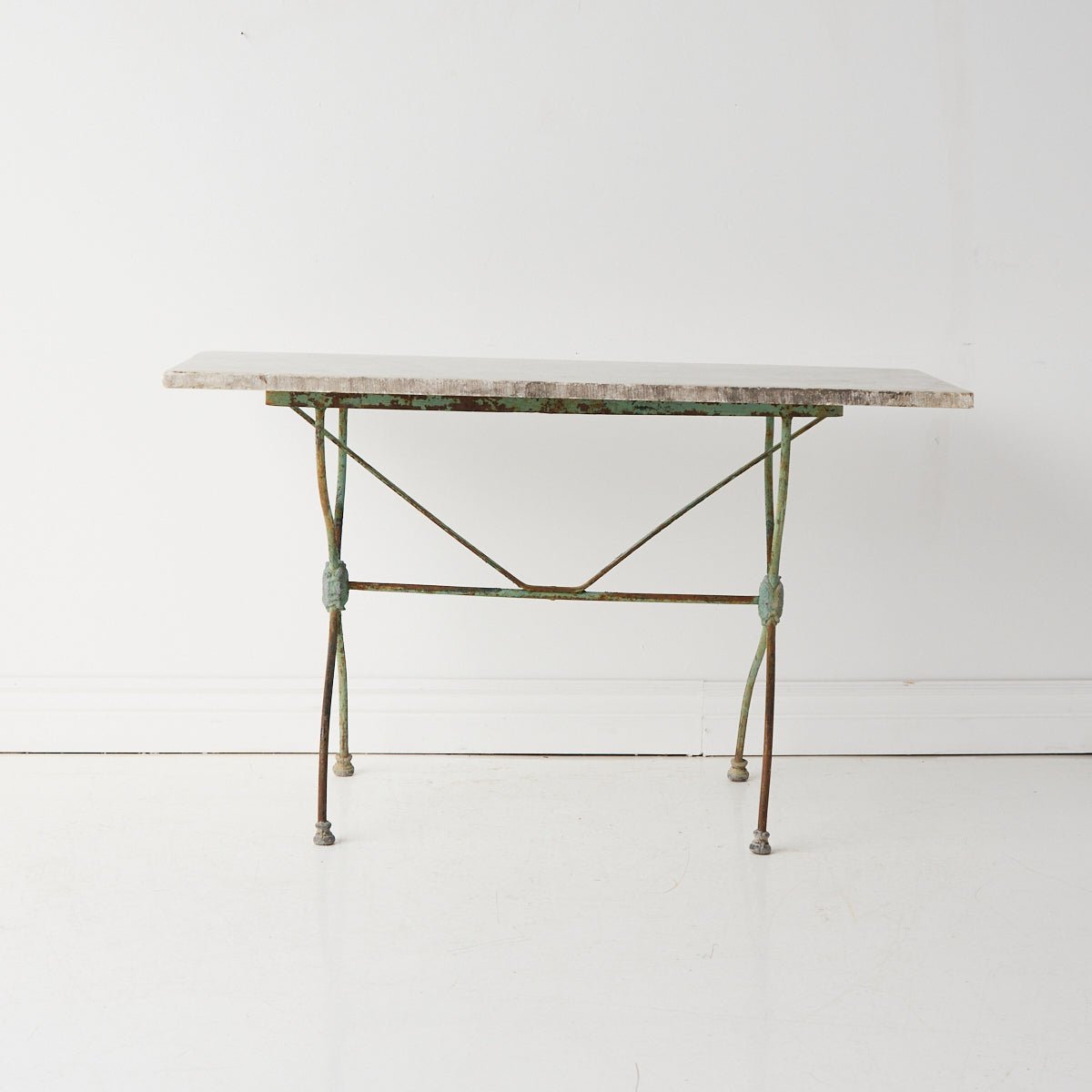 Antique Marble Bistro Table - elsie green - furniture