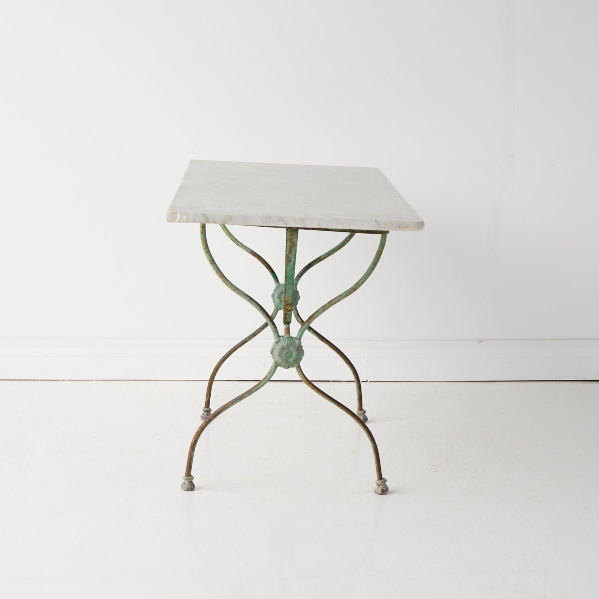 Antique Marble Bistro Table - elsie green - furniture