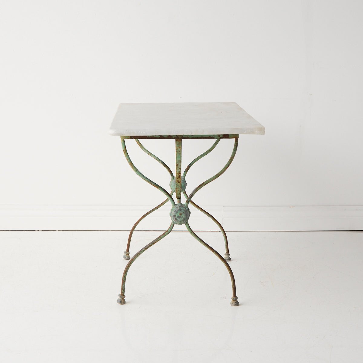 Antique Marble Bistro Table - elsie green - furniture