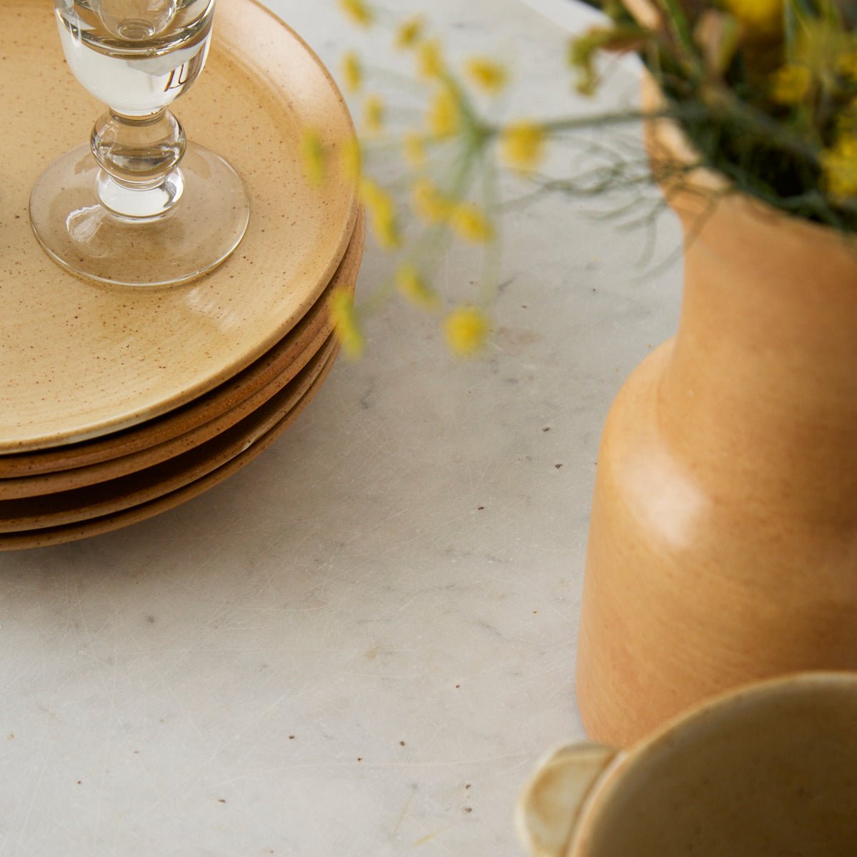 Antique Marble Bistro Table - elsie green - furniture