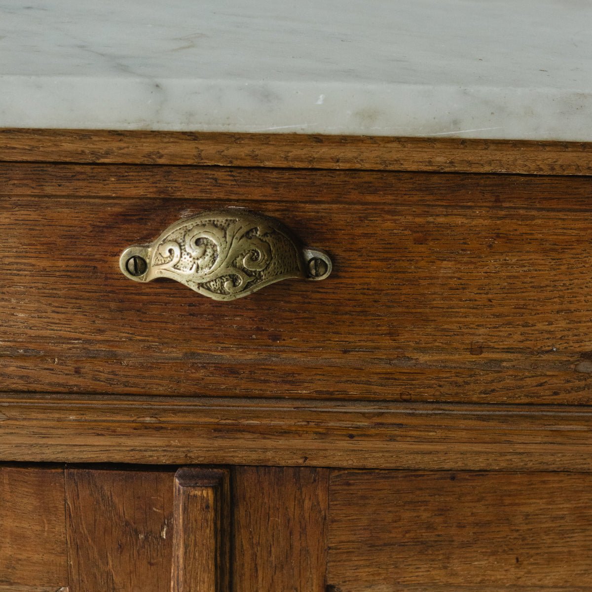 Antique Marble Buffet - elsie green - furniture