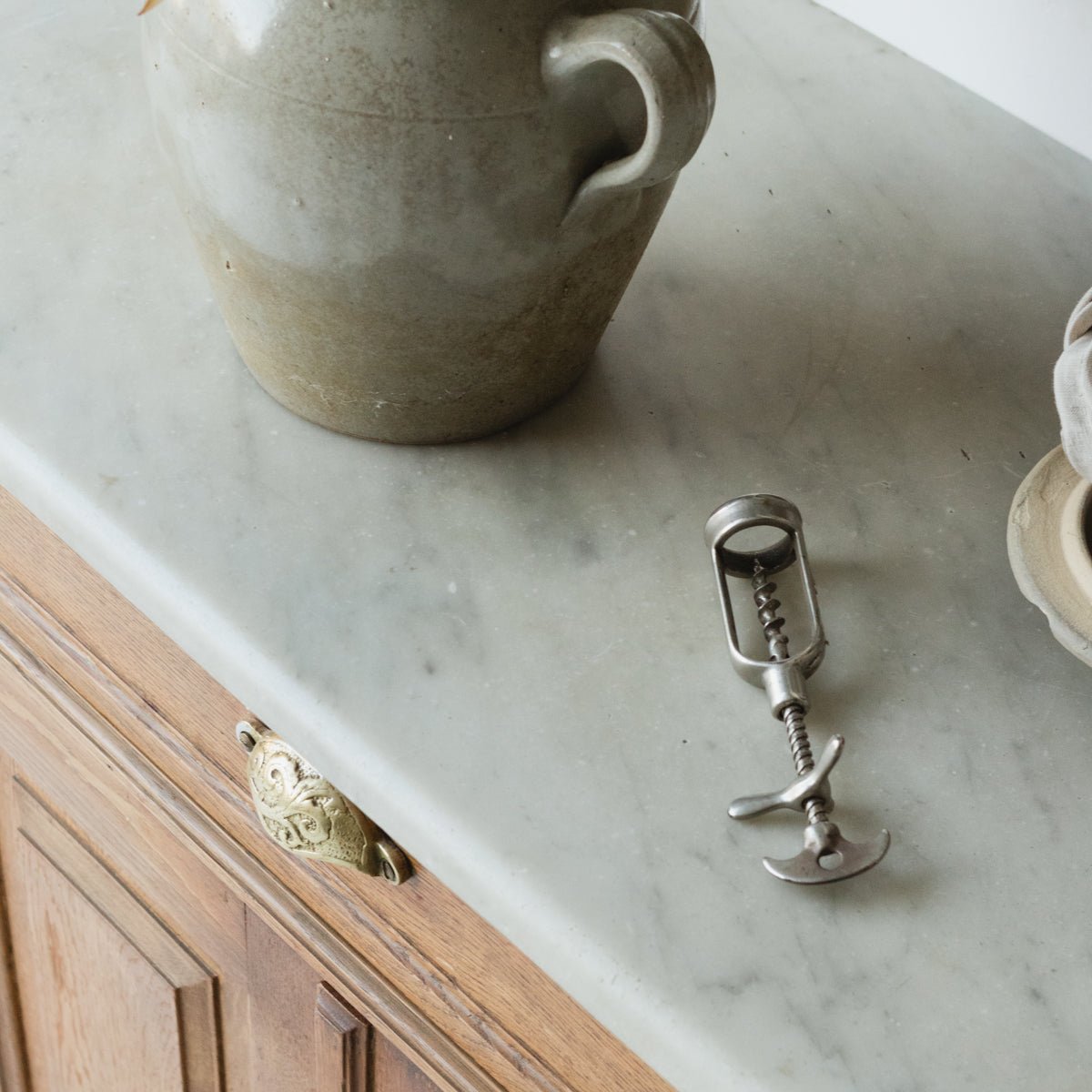 Antique Marble Buffet - elsie green - furniture