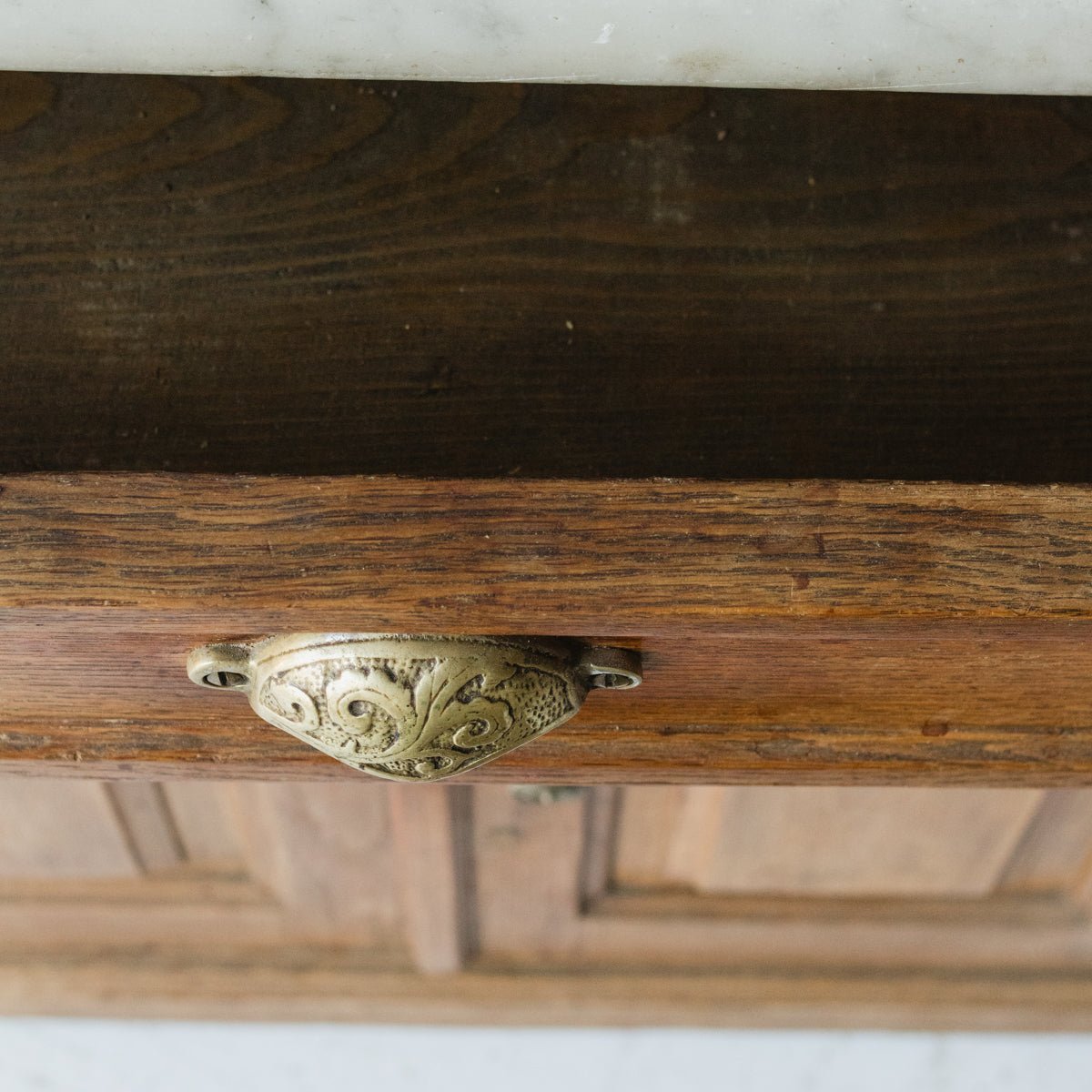 Antique Marble Buffet - elsie green - furniture