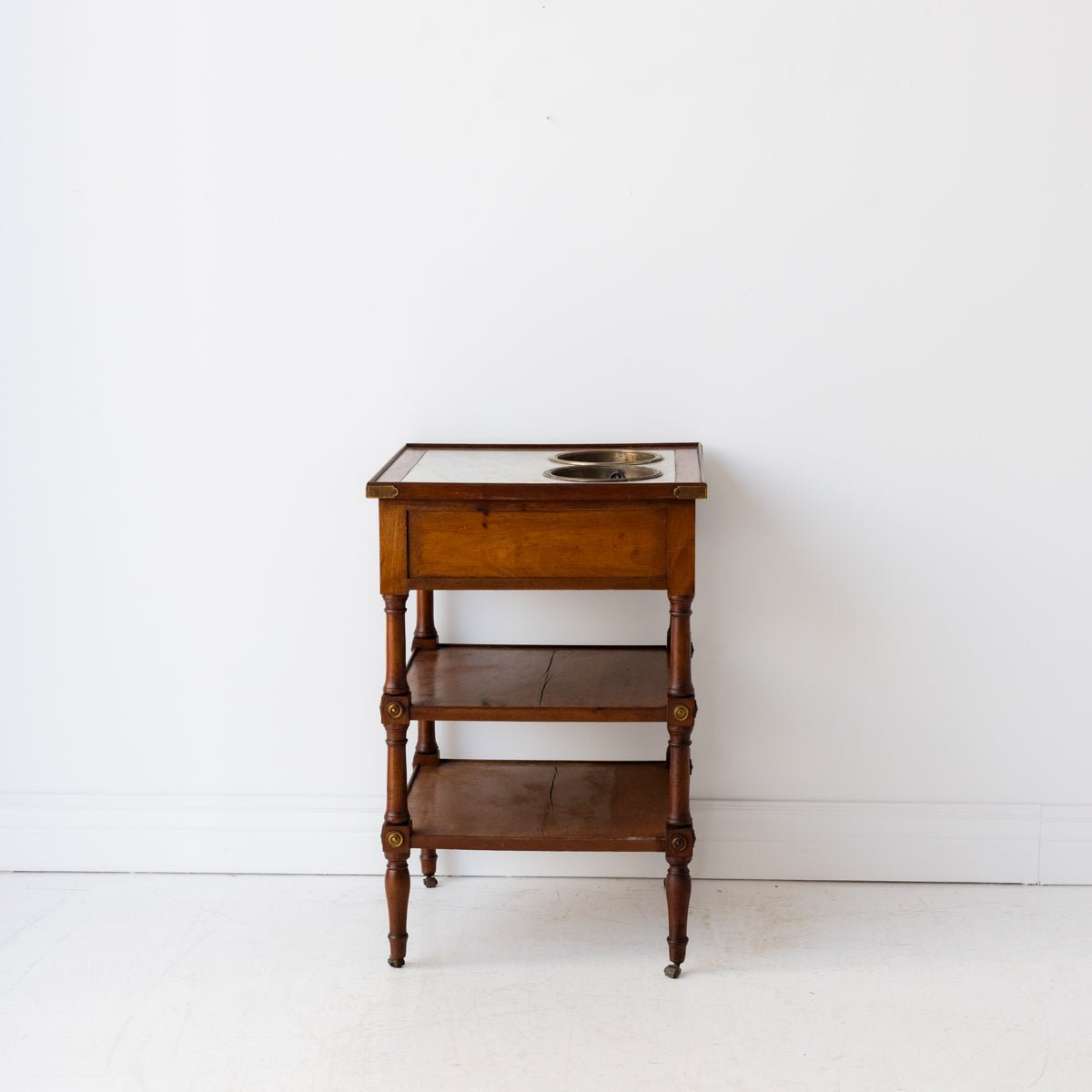 Antique Marble Champagne Table - elsie green - furniture
