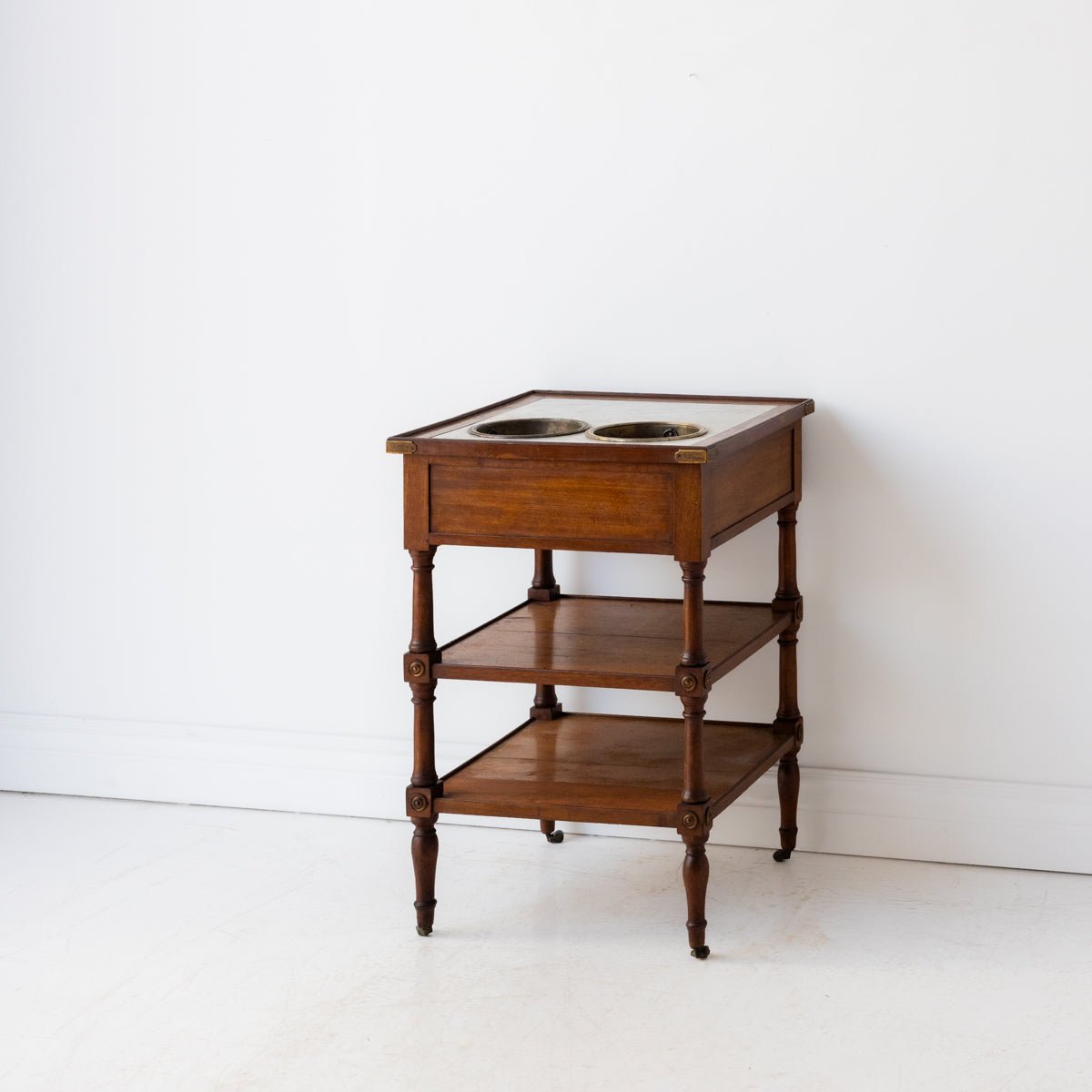 Antique Marble Champagne Table - elsie green - furniture