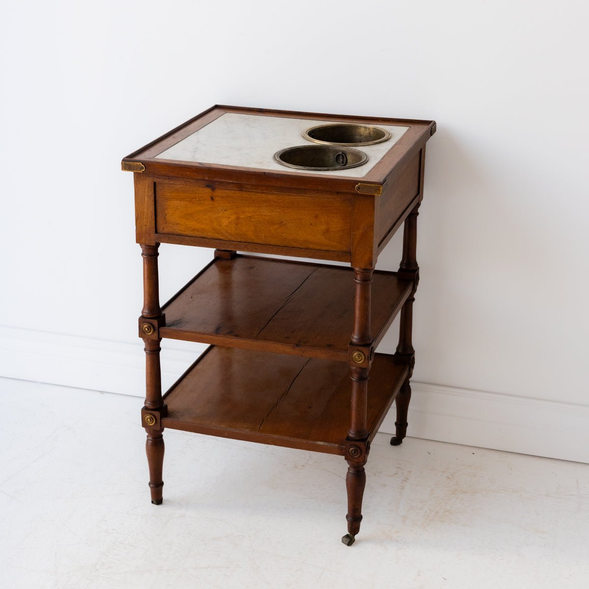 Antique Marble Champagne Table - elsie green - furniture