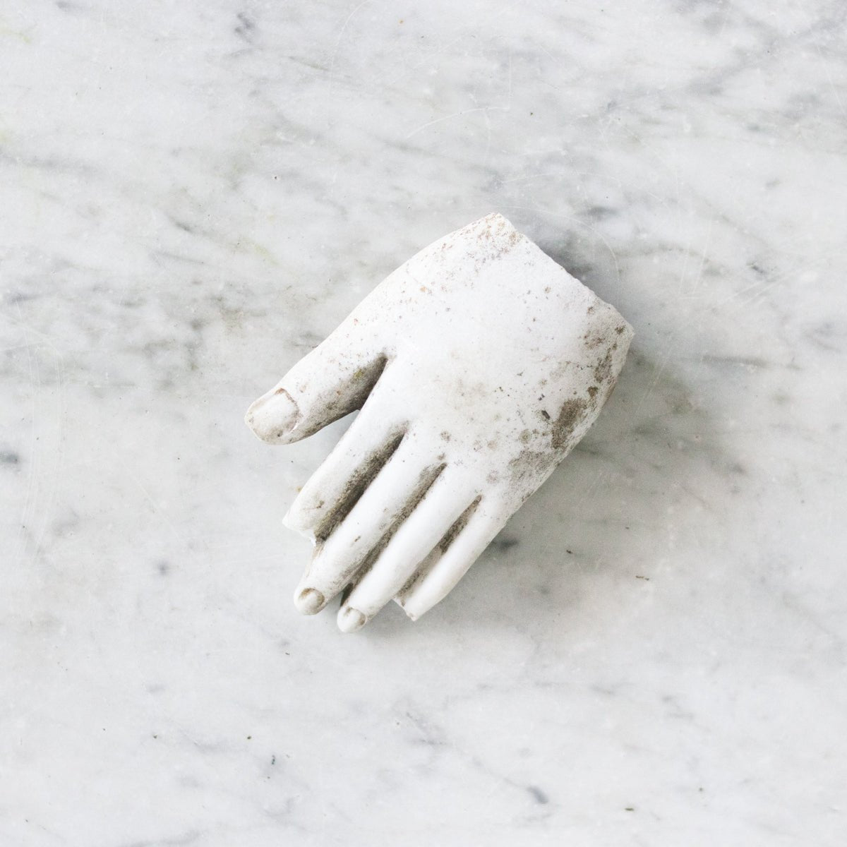 Antique Marble Hand Sculpture - elsie green - Art
