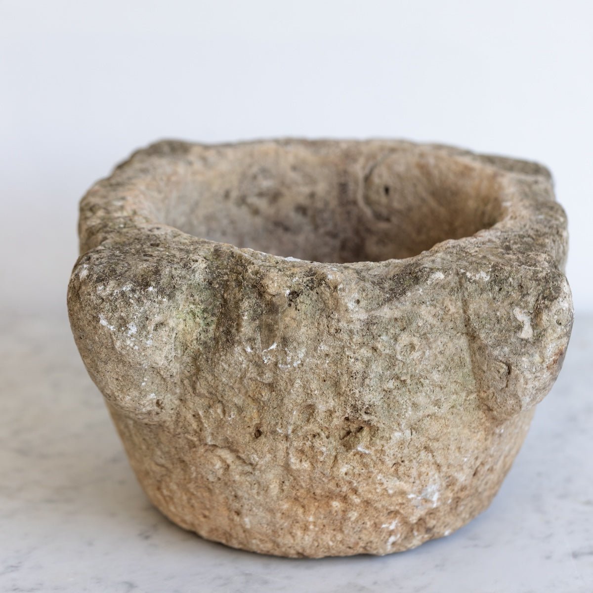 Antique Marble Mortar - elsie green - The French Kitchen