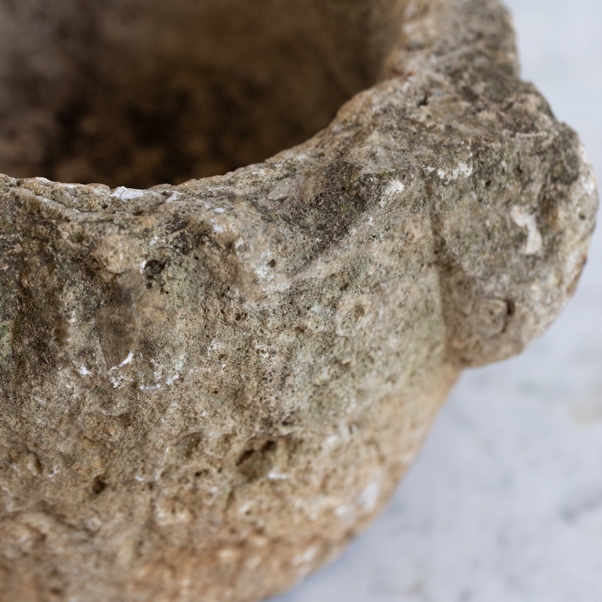 Antique Marble Mortar - elsie green - The French Kitchen