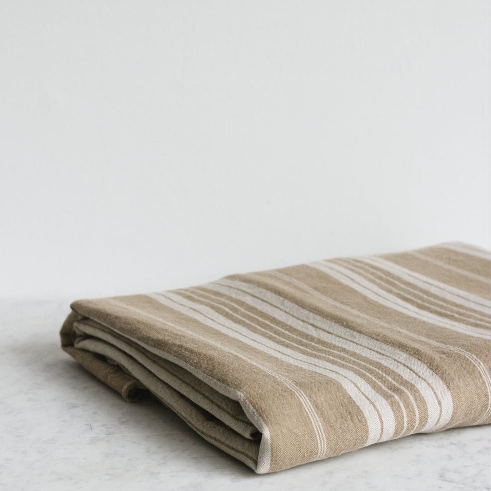 Antique Mattress Ticking - elsie green - Textiles