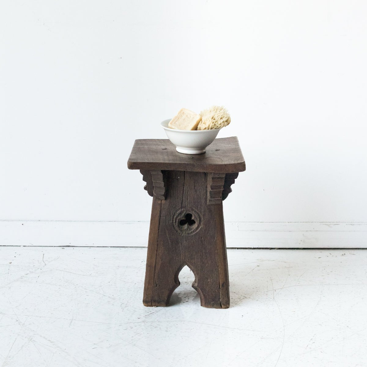 Antique Monastery Stool - elsie green - furniture