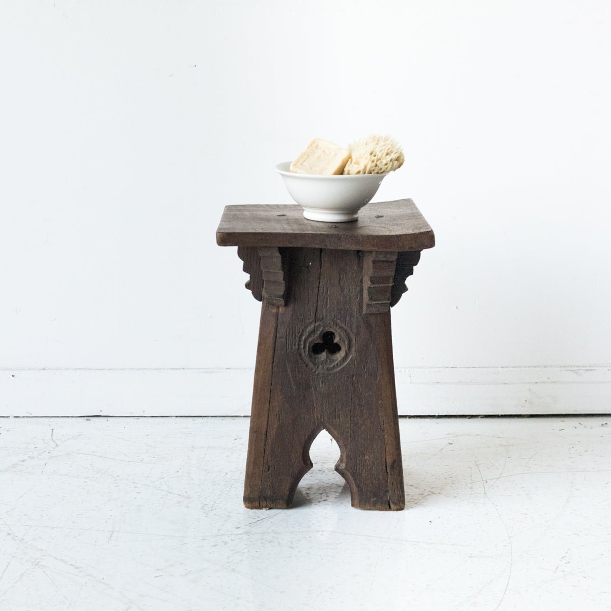 Antique Monastery Stool - elsie green - furniture